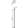 Ideal Standard i.life - Upevňovací rameno pod úhlem 100 cm, lesklý chrom T4890EO