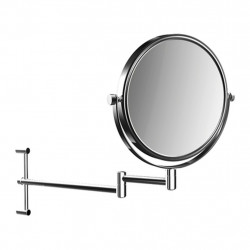 Emco Cosmetic mirrors Pure - Nástěnné kulaté holící a kosmetické zrcadlo výškově stavitelné, Ø 200 mm, 3 násobné zvětšování, chrom 109400115