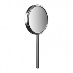 Emco Cosmetic mirrors Pure - Kulaté ruční zrcadlo, Ø 127 mm, 3 násobné zvětšování, chrom 109400131