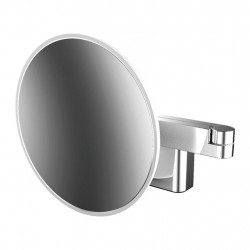 Emco Cosmetic mirrors Evo - Holící a kosmetické zrcadlo LED, 2 otočná ramena, 3 násobné zvětšení, chrom 109508036