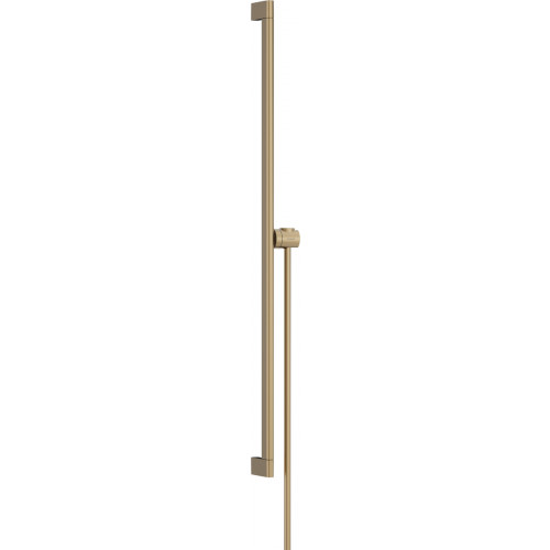 Hansgrohe Unica - Sprchová tyč S Puro 900 mm se snadno posuvným držákem a sprchovou hadicí, kartáčovaný bronz 24405140