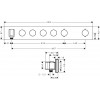 Axor Module Select - Podomítkový termostatický modul pro 4 spotřebiče, chrom 18357000
