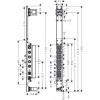 Axor ShowerComposition - Podomítkové těleso pro sprchový panel, 12676180