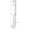 Hansgrohe Unica - Pulsify S sprchová tyč 900 mm se sprchovou hadicí Isiflex 1600 mm, černá matná 24401670