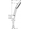 Hansgrohe Pulsify - Sprchový set 105 mm 1jet, držák, hadice 125cm, černá matná 24301670
