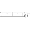 Hansgrohe WallStoris - Nástěnná tyč 50 cm, bílá matná 27902700