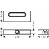 Hansgrohe uBox universal - Základní těleso pro lineární sprchové žlaby pro plochou instalaci, 01000180