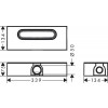Hansgrohe uBox universal - Základní těleso pro lineární sprchové žlaby pro standardní instalaci, 01001180