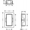 Hansgrohe XtraStoris Minimalistic - Výklenek do zdi 300x150x100mm, černá matná 56070670