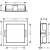 Hansgrohe XtraStoris Minimalistic - Výklenek do zdi 300x300x100mm, kartáčovaná nerez 56073800