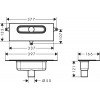 Hansgrohe uBox universal - Základní těleso pro lineární sprchové žlaby pro svislou instalaci, 01002180