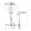Axor Showerpipe - Sprchový systém, termostatická baterie, chrom, HG 27984000