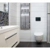 Sanela - Elektronický dotykový splachovač WC s elektronikou ALS do montážního rámu SLR 21, barva skla černá, podsvícení bílé, 24 V DC