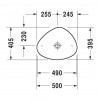 Duravit Cape Code - Umyvadlová mísa, 50x40,5 cm, bílá 233950000