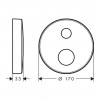 Axor - Prodlužovací rozeta kulatá, dva otvory, šipka, kartáčovaný nikl 14963820