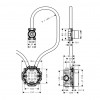 Axor Citterio - Těleso elektronické umyvadlové baterie pod omítku 16180180