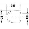Duravit No.1 - WC sedátko + sklápěcí automatika, bílá 0021390000