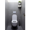 Sanela - Automatický splachovač WC s elektronikou ALS do montážního rámu SLR 21, bílé tlačítko, 24 V DC