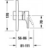 Duravit Tulum - Sprchová baterie pod omítku, chrom TU4210010010
