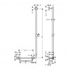 Hansgrohe Unica - Sprchová tyč Comfort 110 cm pravá, bílá / chrom 26404400