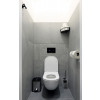 Sanela - Elektronický dotykový splachovač WC s elektronikou ALS do montážního rámu SLR 21, barva skla černá, podsvícení modré, 24 V DC
