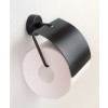 Sanela - Nerezový držák toaletního papíru, povrch černý matný