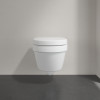 Villeroy &amp; Boch ARCHITECTURA - Záchodové sedátko s poklopem Compact, s funkcí QuickRelease a SoftClose, bílá alpin 9M66S201