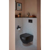 Villeroy Boch Subway 3.0 - WC sedátko s poklopem, QuickRelease, SoftClosing, závěsy-ocel, Ebony CeramicPlus 8M42S1S5