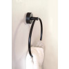 Sanela - Nerezový držák ručníků, povrch černý matný