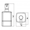 Emco Loft - Dávkovač tekutého mýdla, nerezová ocel 052101601