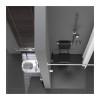 Emco System 2 - Sklopné plastové sedátko do koupelny, černá 355121201