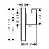 Hansgrohe ShowerSelect S - termostatická baterie Highflow pod omítku pro 1 spotřebič, chrom 15742000