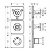 Axor Citterio E - vrchní sada termostatického modulu pro 3 spotřebiče s 3 rozetami 12x12, chrom 36704000