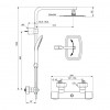 Ideal Standard Idealrain EVO JET - Sprchový systém DIAMOND s termostatickou baterií CERATHERM 100, Chrom, A6986AA
