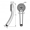 Ideal Standard Idealrain - 3-funkční ruční sprcha S3 Ø80 mm, Chrom, B9401AA