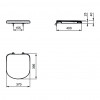 Ideal Standard Tempo - Klozetové sedátko (zkrácené), Bílá, T679801