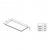 Ideal Standard Adapto - Vrchní deska k umyvadlové skříňce nebo na podpěrný rám 1200 mm, Lesklý lak bílý, U8417WG