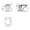 Ideal Standard Tempo- Závěsné WC, 36x53cm, T331101