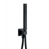 HG SET Ecostat Black - Sprchový systém pod omítku, Ecostat Square, termostatická baterie- kompletní sada, černá matná