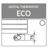 Cordivari Kelly 5010 DX Electric - radiátor s ECO termostatem 864x500 mm, kovová černá 3581720000131
