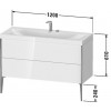 Duravit XViu - Umyvadlo do nábytku c-bonded se závěsnou skříňkou, 2 zásuvky, 1200x480 mm, XV4712 E/N/O