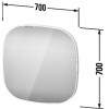 Duravit Zencha - Zrcadlo s osvětlením na senzorový spínač, 700x700x50 mm, ZE7056000000000
