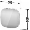 Duravit Zencha - Zrcadlo s osvětlením na senzorový spínač, 500x500x50 mm, ZE7065000000000