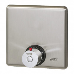Sprchová armatura bez piezo tlačítka s průtokoměrem - pro dvě vody, regulace termostatem