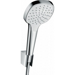 Hansgrohe Croma Select E - Sada se sprchovým držákem 1jet se sprchovou hadicí 125 cm, bílá/chrom 26424400