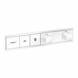Hansgrohe Rain Select - Podomítkový termostatický modul pro 2 spotřebiče, matná bílá 15380700