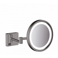 Hansgrohe AddStoris - Kosmetické zrcadlo s LED osvětlením, kartáčovaný černý chrom 41790340
