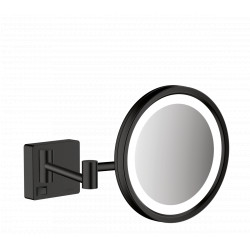 Hansgrohe AddStoris - Kosmetické zrcadlo s LED osvětlením, černá matná 41790670