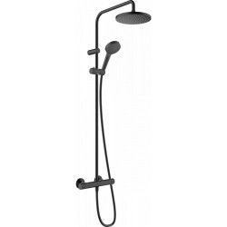 Hansgrohe Vernis Blend - Sprchový systém, termostatický, hlavová sprcha + ruční sprcha, černá matná 26276670