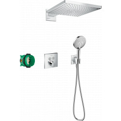 Hansgrohe Raindance E - Sprchový systém 300 1jet s termostatem ShowerSelect Square, chrom 27952000